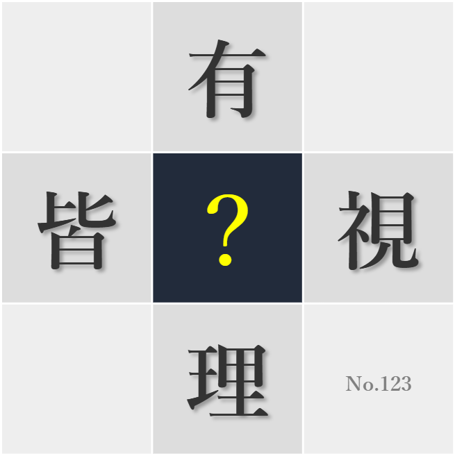 漢字クイズ No123:○駄なことに時間を使わないようにしたい
