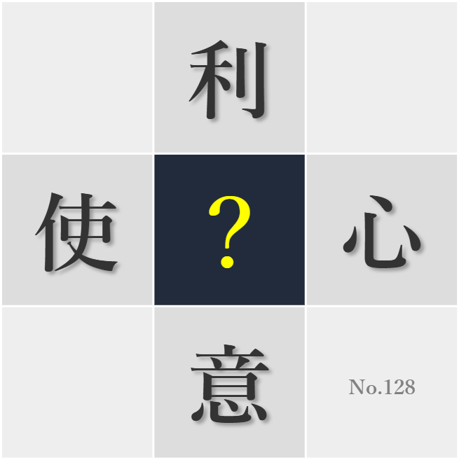 漢字クイズ No128:○途に合った道具を選ぶことが肝要だ
