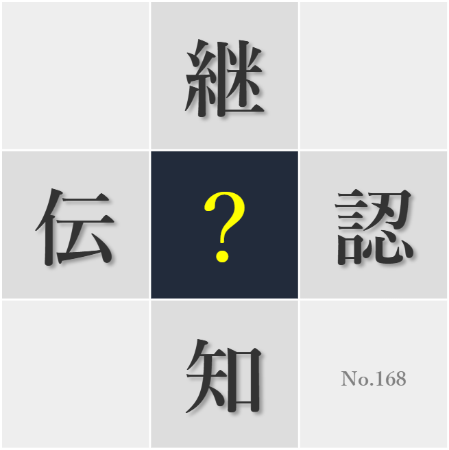 漢字クイズ No168:○認欲求を抑えるのは難しいが大切だ
