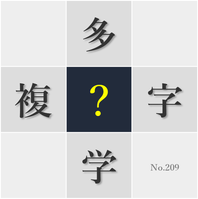 漢字クイズ No209:○学的思考は論理的に物事を考える力を養う
