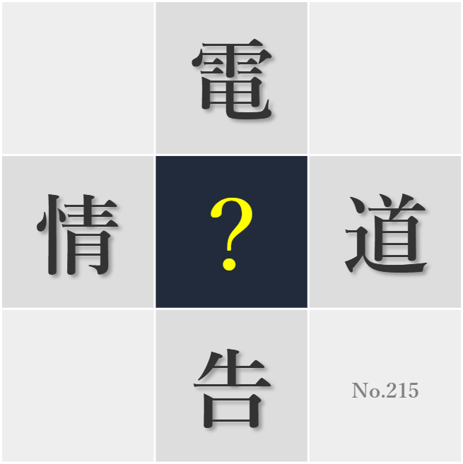 漢字クイズ No215:○道には批判的思考が欠かせない
