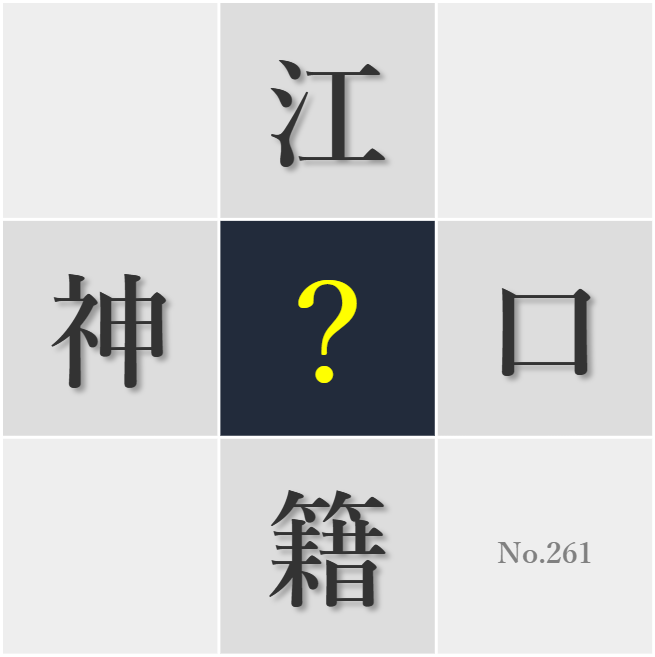 漢字クイズ No261:○締まりを確実にする安心感が大切だ
