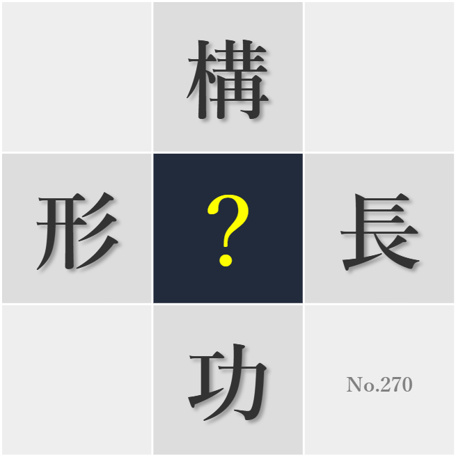 漢字クイズ No270:○長を感じられる日々を大切にしたい
