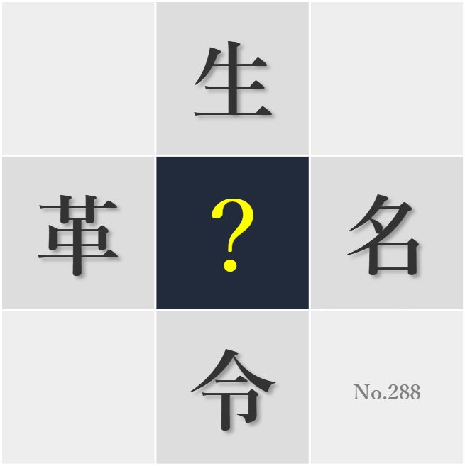 漢字クイズ No288:○の大切さを実感した瞬間がある
