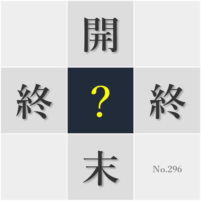 漢字クイズ No296:○まりは小さくとも着実な一歩が大切だ
