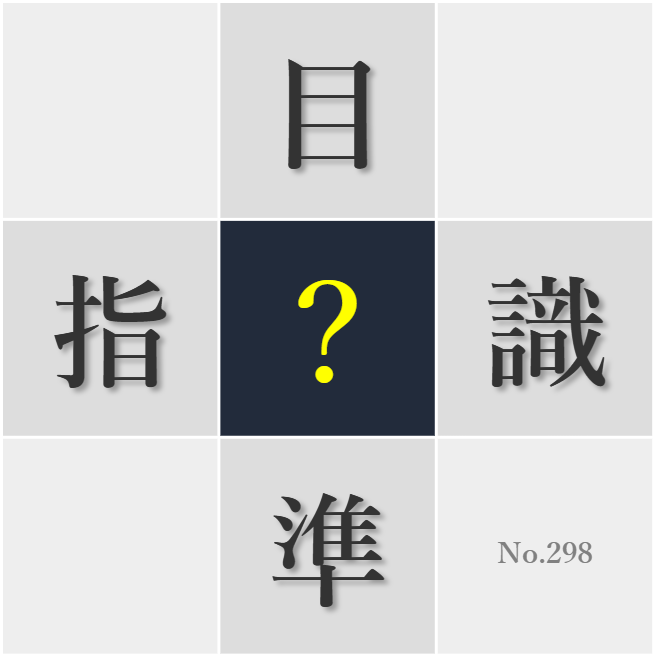 漢字クイズ No298:○語を心に刻み行動の指針としたい
