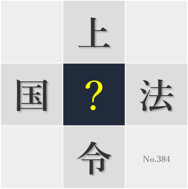 漢字クイズ No384:○会進行に慣れる訓練が大切だ
