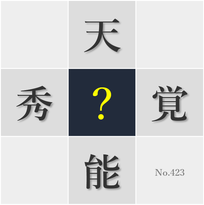 漢字クイズ No423:○能を活かす場を探すのは本人の責任だ
