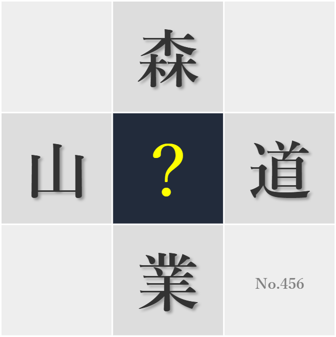 漢字クイズ No456:○間に流れる清らかな小川に心洗われる思いがする
