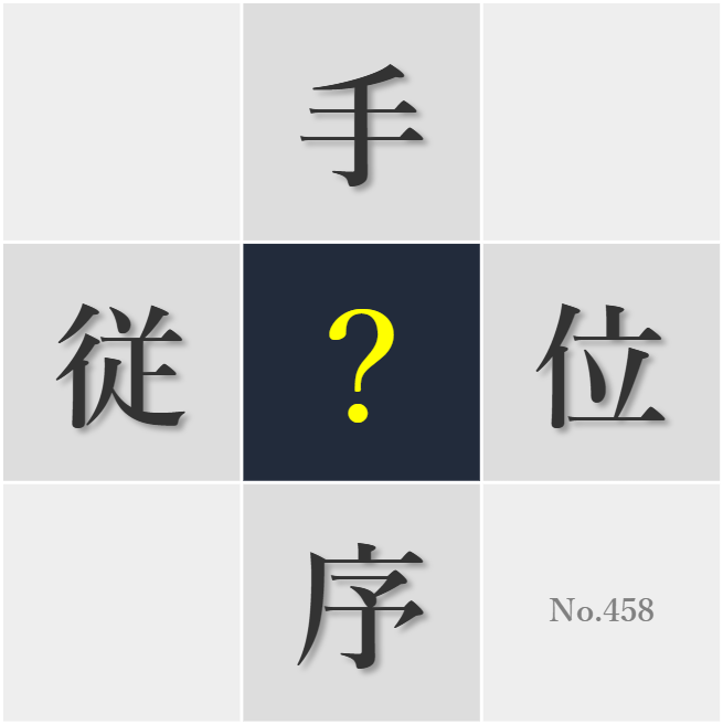 漢字クイズ No458:○番を守ることで円滑なコミュニケーションができる
