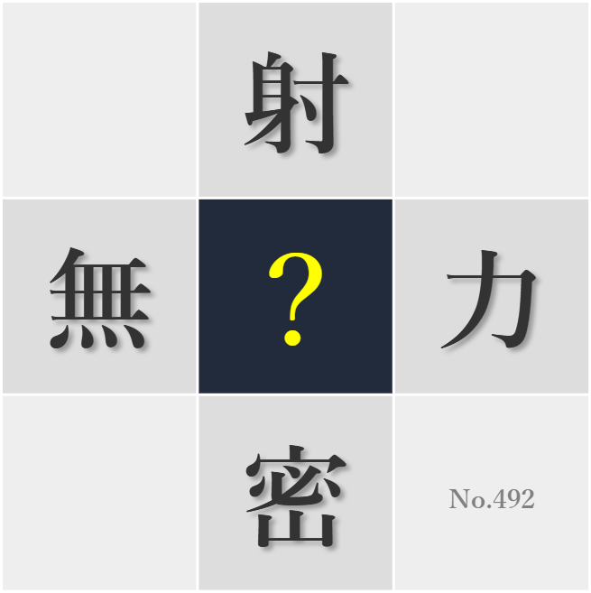 漢字クイズ No492:○進の日々こそ価値ある人生だ
