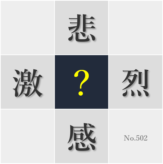 漢字クイズ No502:○みを乗り越える強さこそが勝利への条件だ
