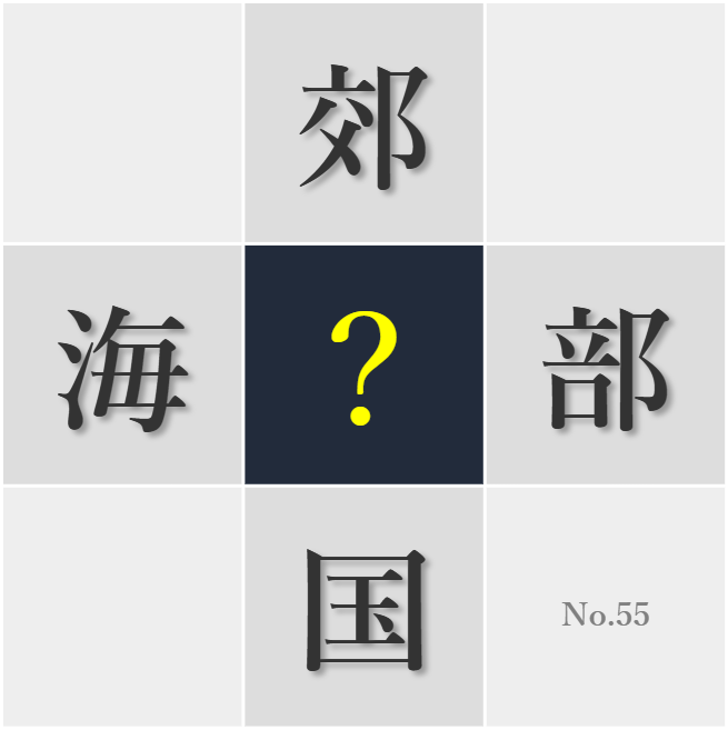 漢字クイズ No55:○の世界にも目を向けることが重要だ
