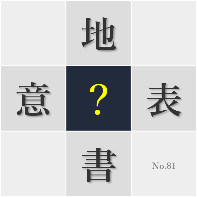 漢字クイズ No81:○鑑を眺めると新しい発見がある
